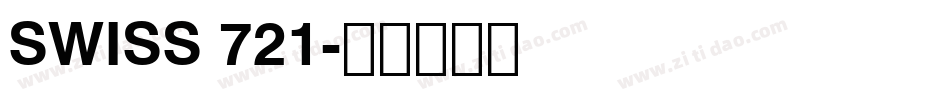 SWISS 721字体转换